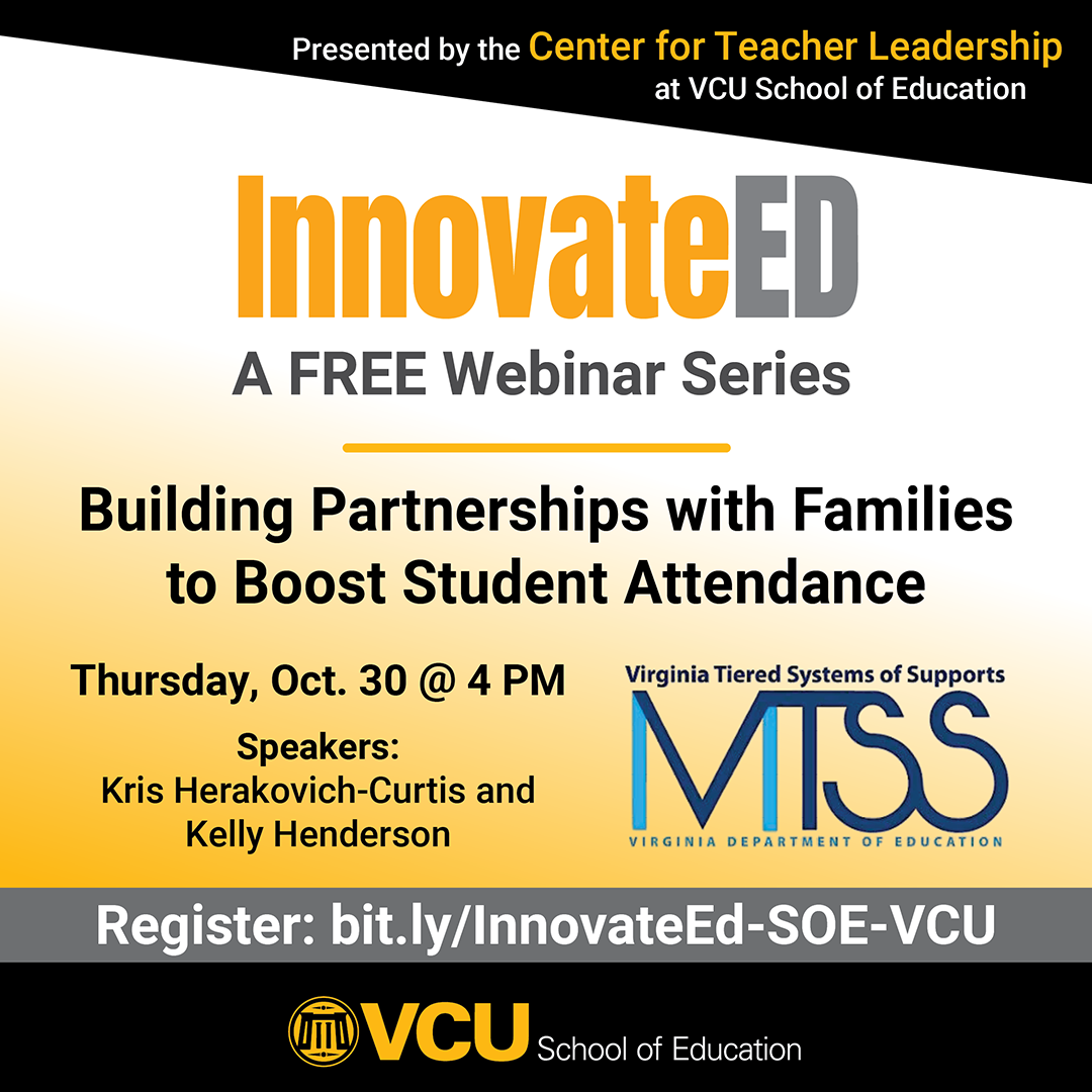 InnovateEl A FREE Webinar Series Building Partnerships with Families to Boost Student Attendance - Thursday, October 30, 2025 at 4:00 p.m.