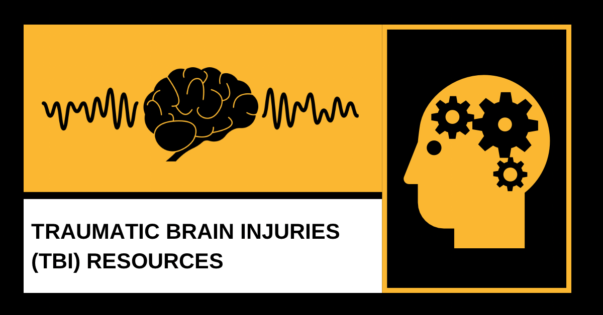 Traumatic Brain Injuries (TBI) Resources Graphic