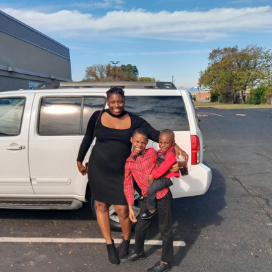 Mother and her two sons